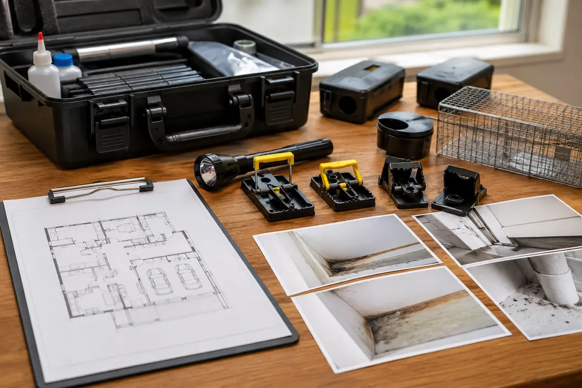 inspection tools, affected areas and property-condition details used to prepare an estimate